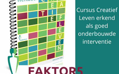 Cursus Creatief Leven erkend als “Goed onderbouwd”