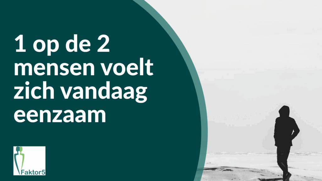 een op de twee mensen voelt zich vandaag eenzaam